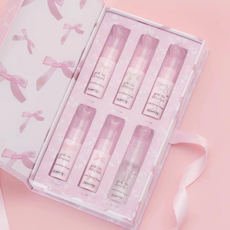 Collection of Small Bowknot Series Film-Forming Lip Cream Gift Set in a gallery layout